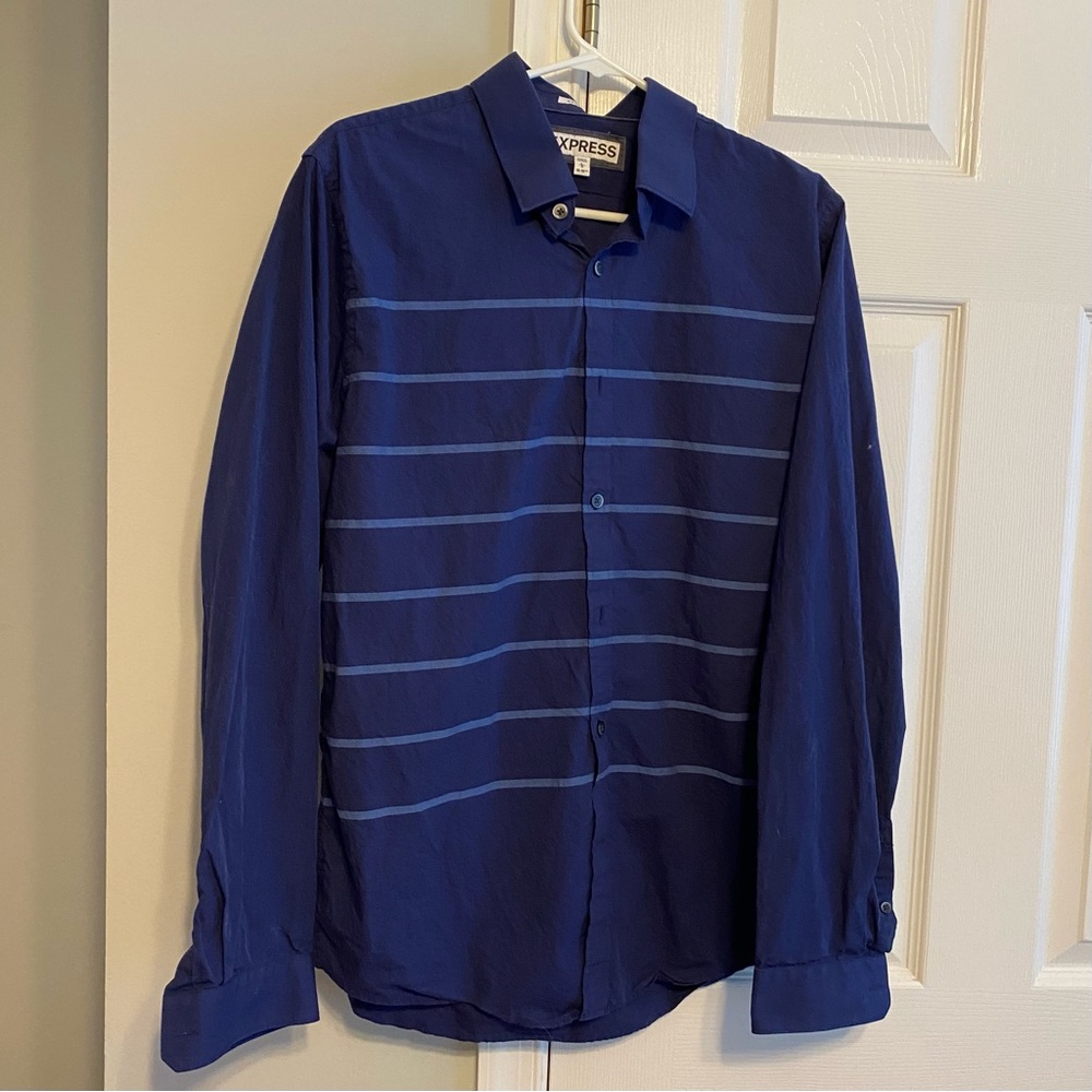 Blue express mens button down